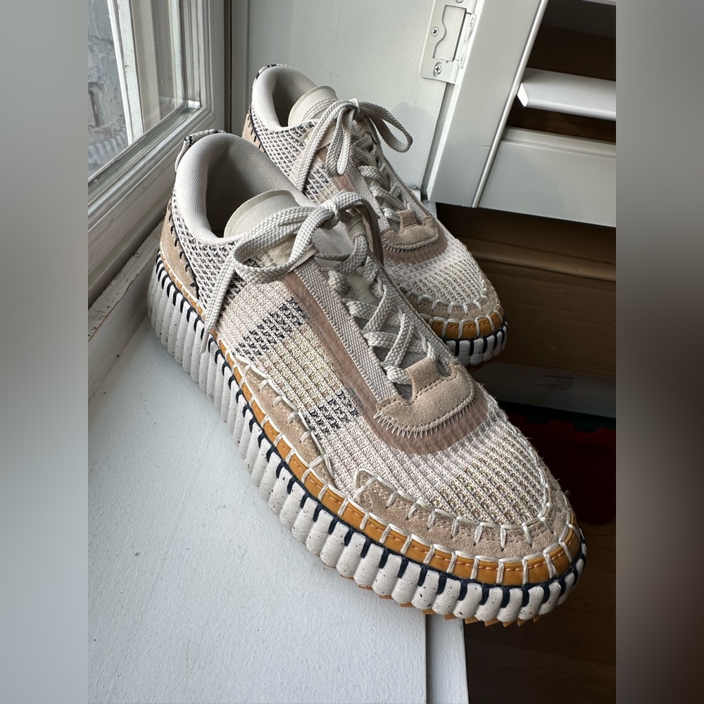 Chloe Nama Women’s sneakers, lightly worn and like-new. Size EU40/US10. - Picture 5 of 12